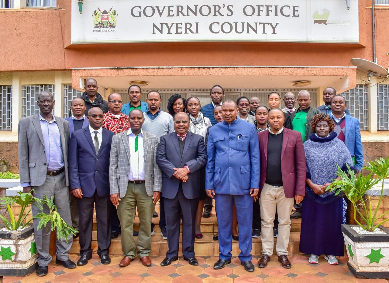 KEPHIS Board and Senior Management Pay a Courtesy Call to Nyeri Governor H.E Mutahi Kahiga 