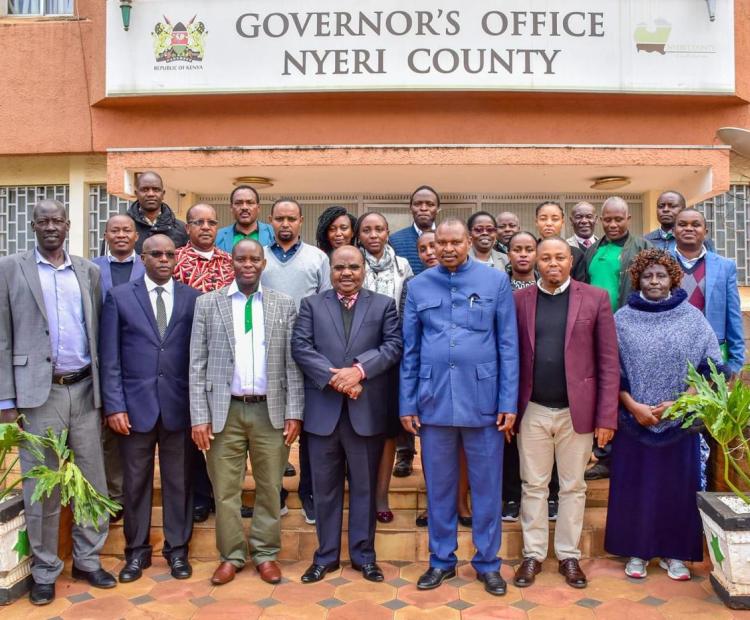 KEPHIS Board and Senior Management Pay a Courtesy Call to Nyeri Governor H.E Mutahi Kahiga 
