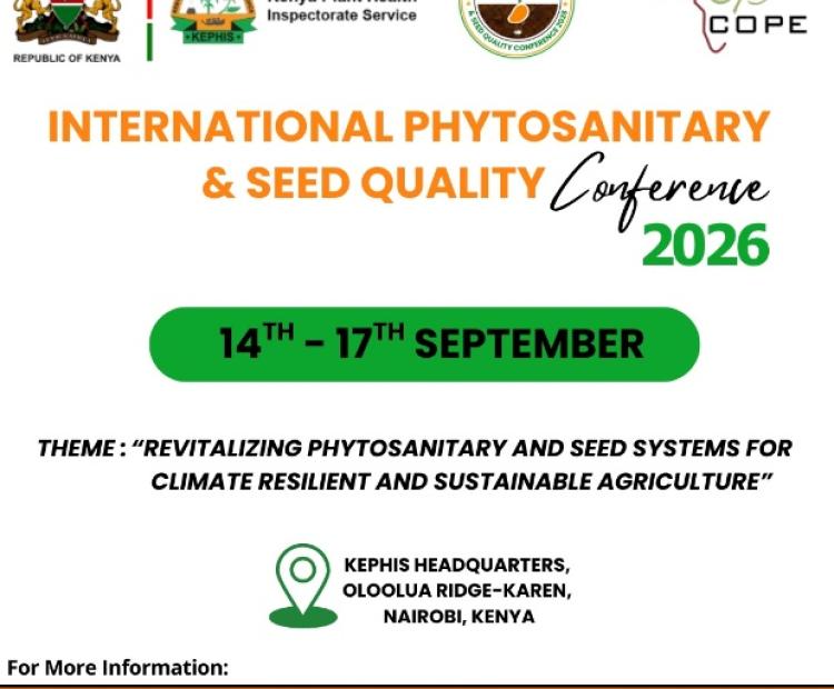 KEPHIS and Stakeholders to Host the International Phytosanitary and Seed Conference in September 2026 in Kenya